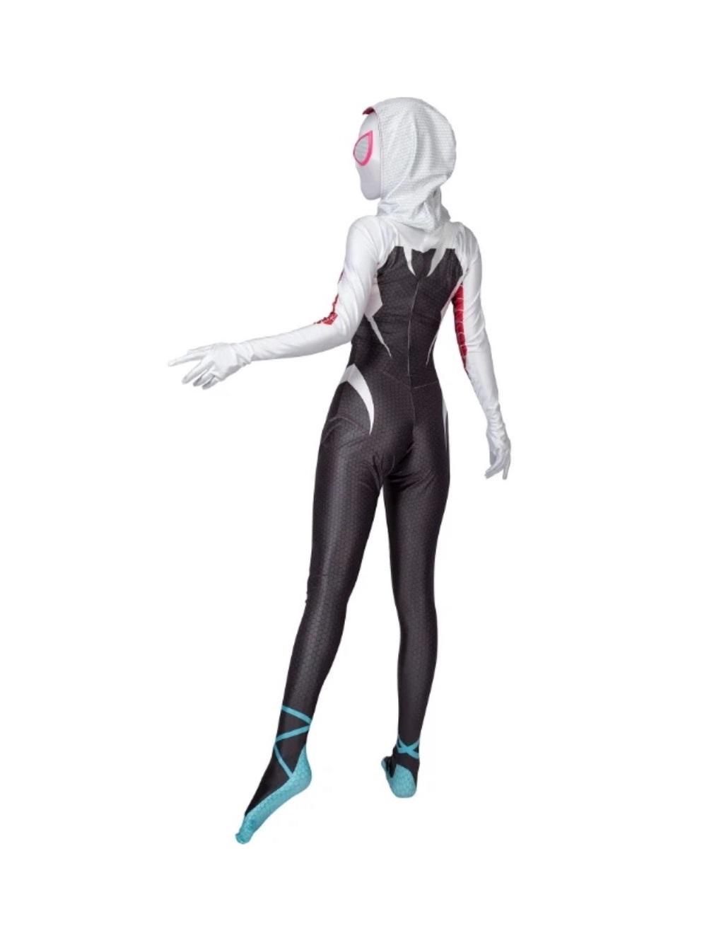 Spider-Gwen Stacy Jumpsuit Spider-Woman ghost spider Tights Halloween Costume